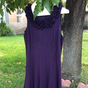 Jessica Howard purple floral dress 6 petite medium